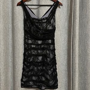 Express Black and Silver Dress